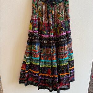 Soft Surroundings Colorful A-Line Skirt